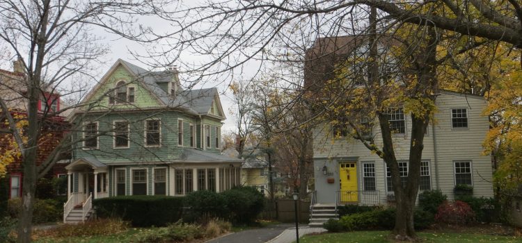 293 North Mountain Avenue (1898) and 295 North Mountain Avenue (1892) These two houses originally stood a half-block north, on land that became Anderson Park. Charles Anderson, who donated the land for the park, teamed up with well-to-do friend and neighbor and bought these lots as the new location for the houses so that park construction could begin. The houses were moved around 1903. A photo taken in 1902 by the park’s landscape architect, John C. Olmsted, shows these houses still on the future park site.